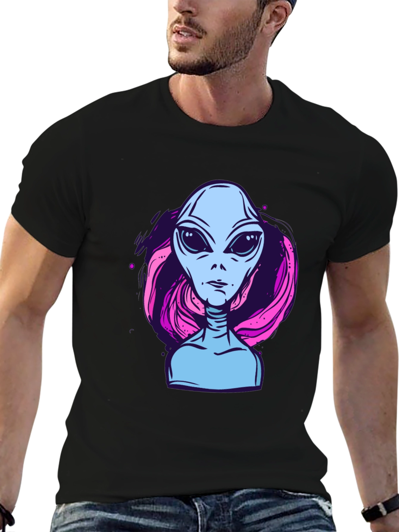 Alien Graphic Tee - Retro Style