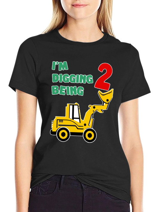 Im Digging Being 2 - Boys Birthday T-Shirt