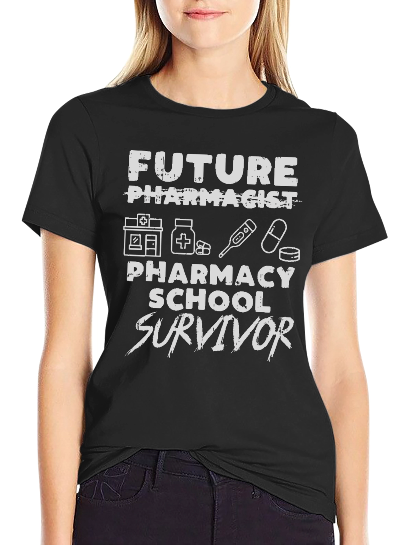 Future Pharmacist School Survivor Graphic T-Shirt