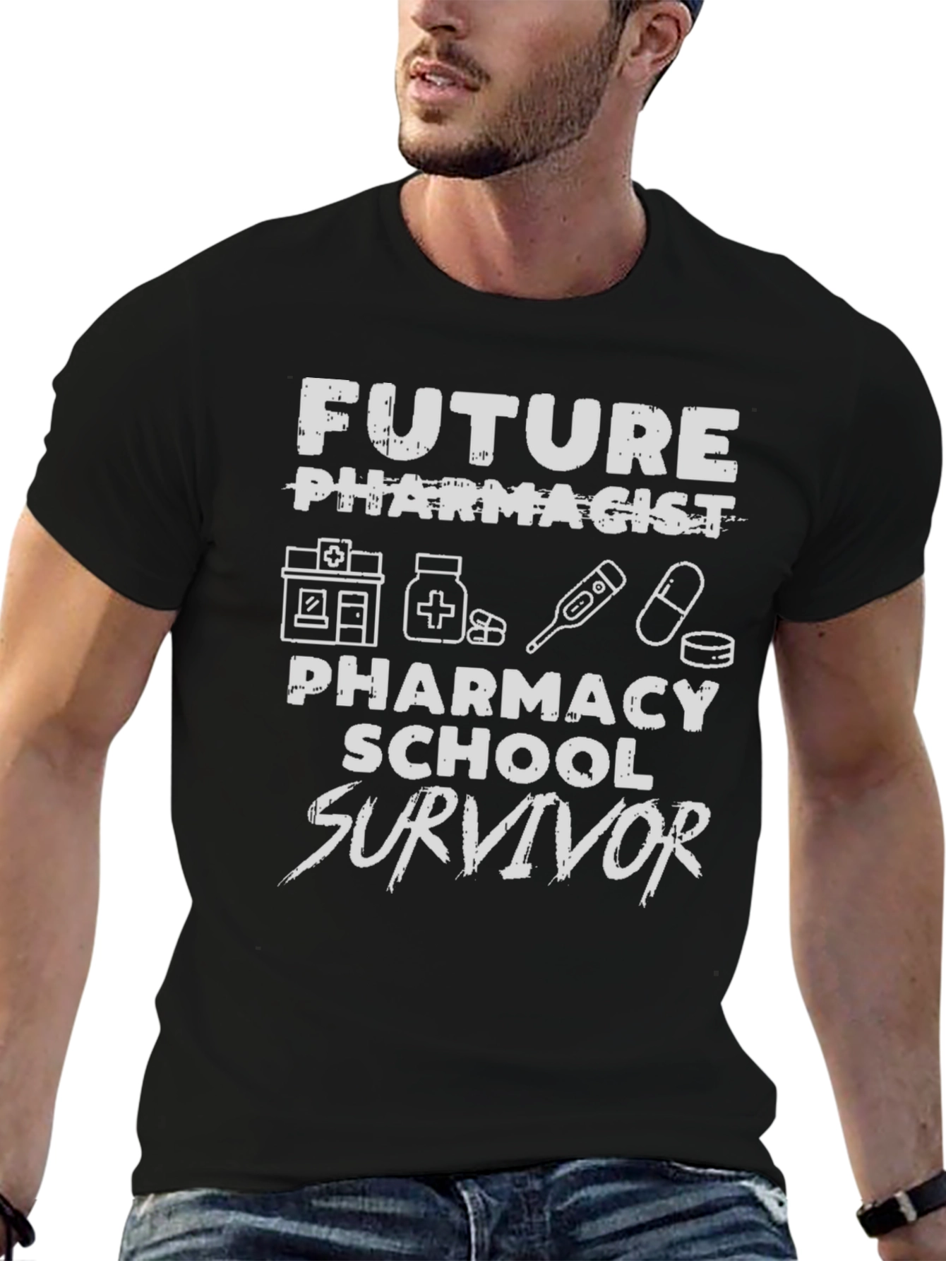 Future Pharmacist School Survivor Graphic T-Shirt