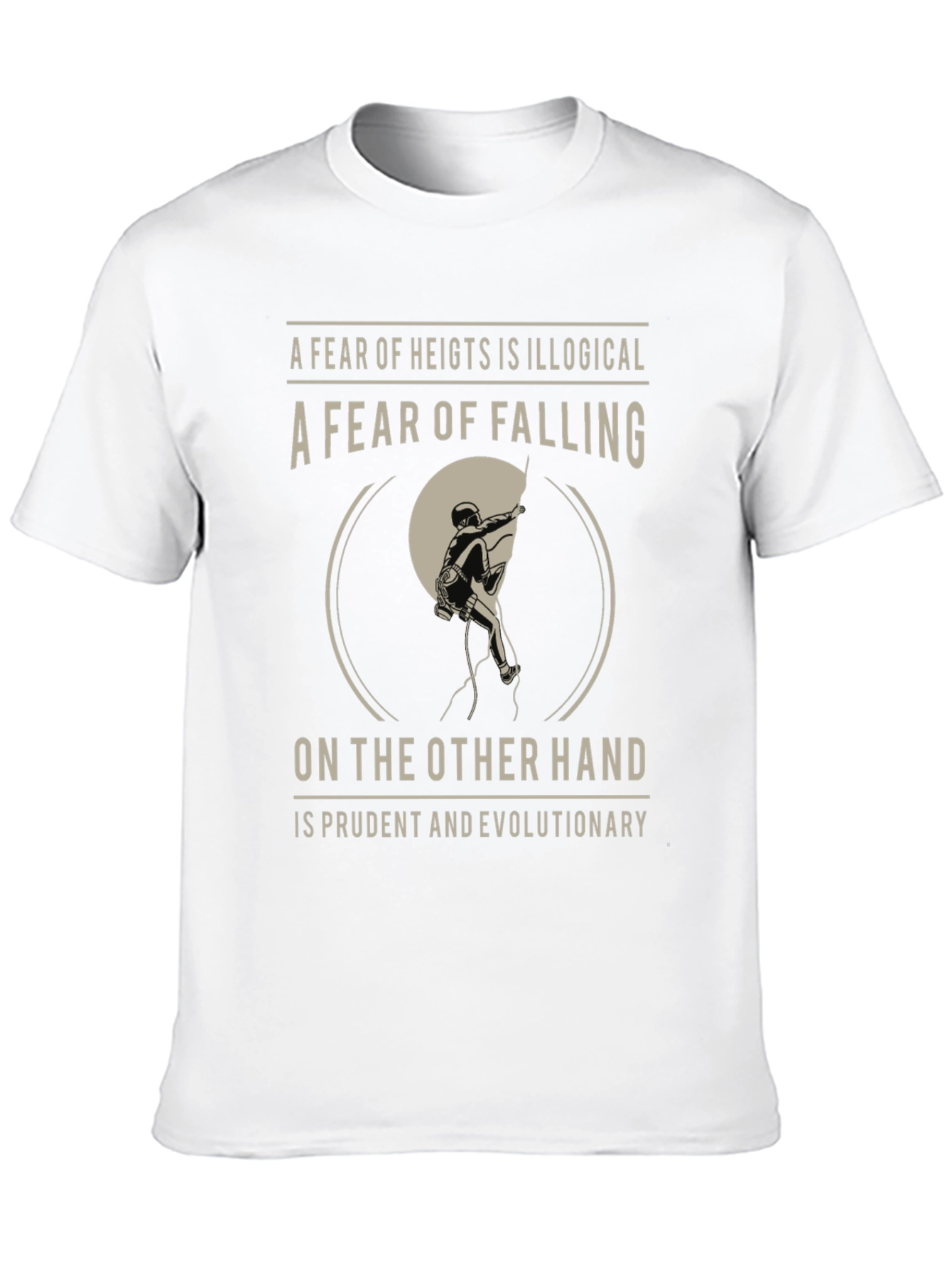 Climbing T-Shirt: Fear of Falling Design
