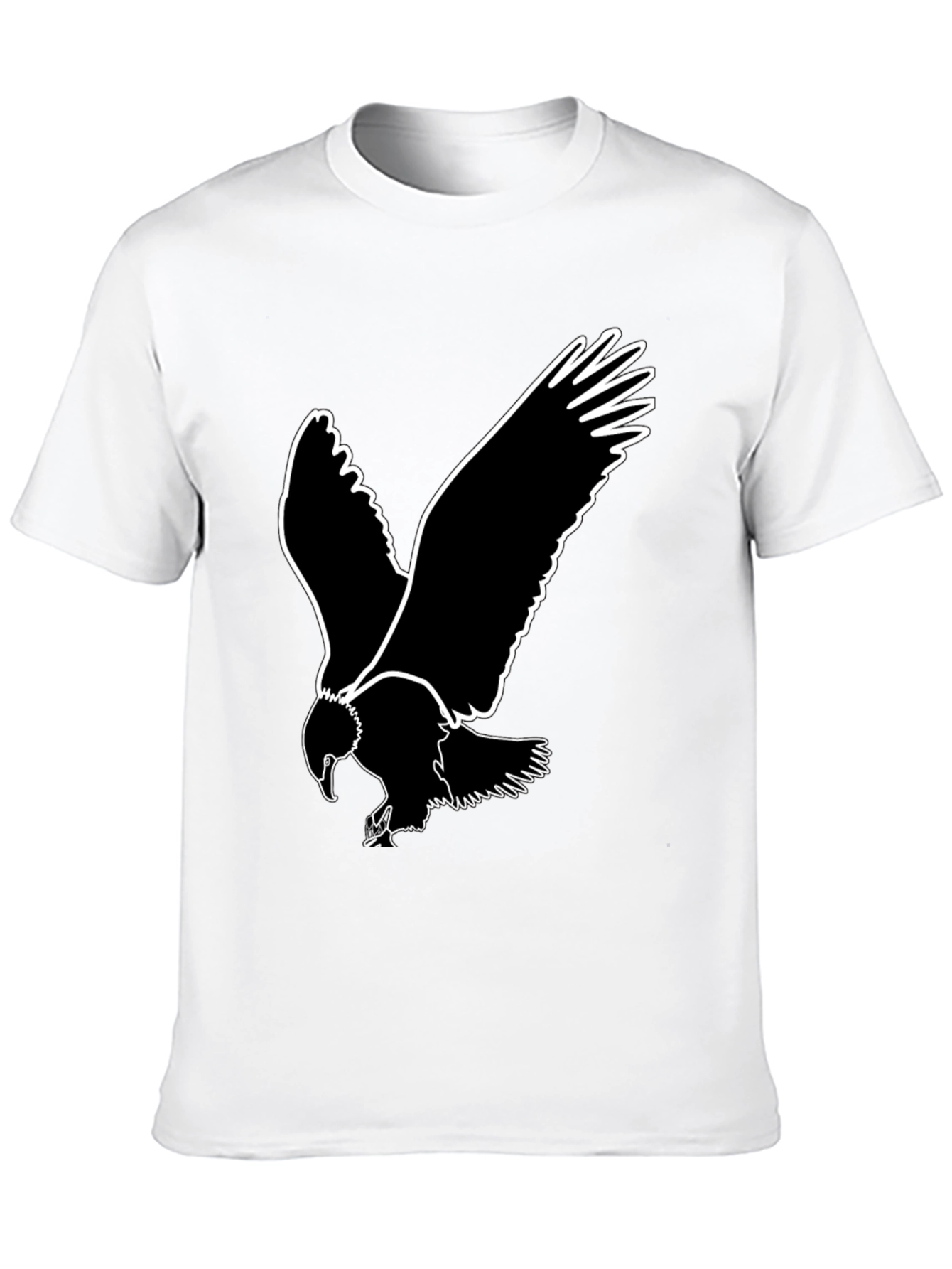 Bold Eagle Graphic Tee - Black