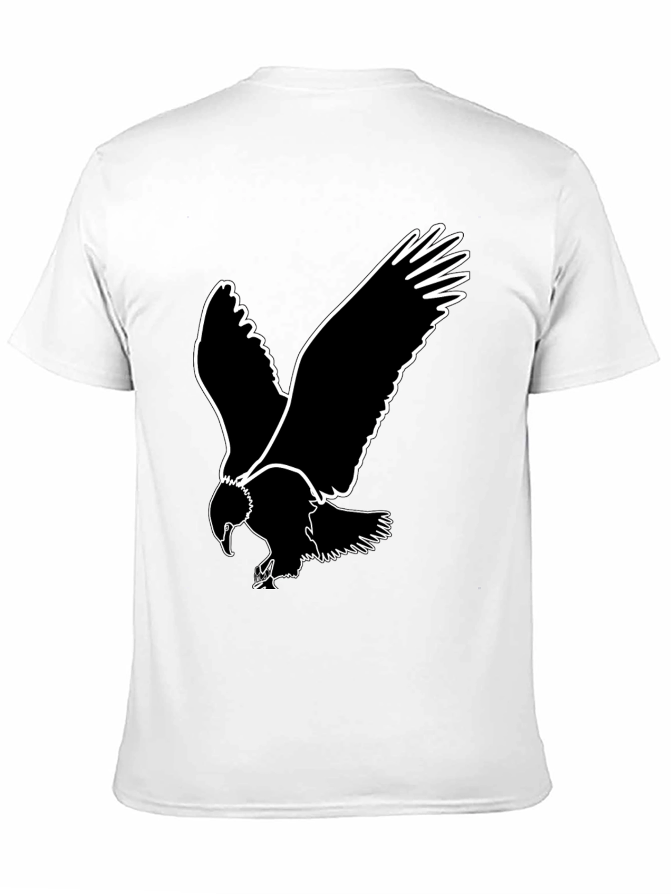 Bold Eagle Graphic Tee - Black