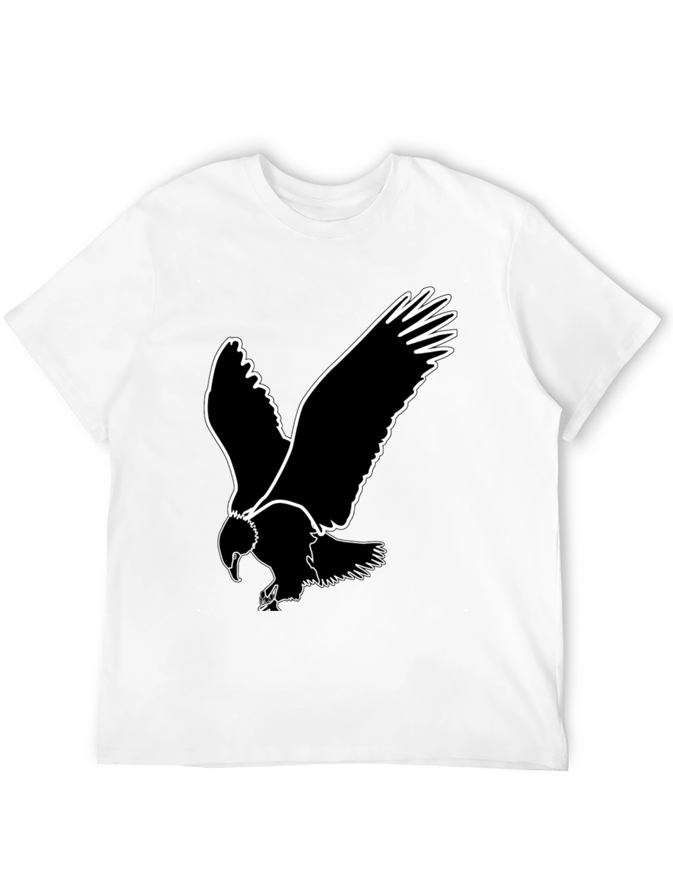 Bold Eagle Graphic Tee - Black