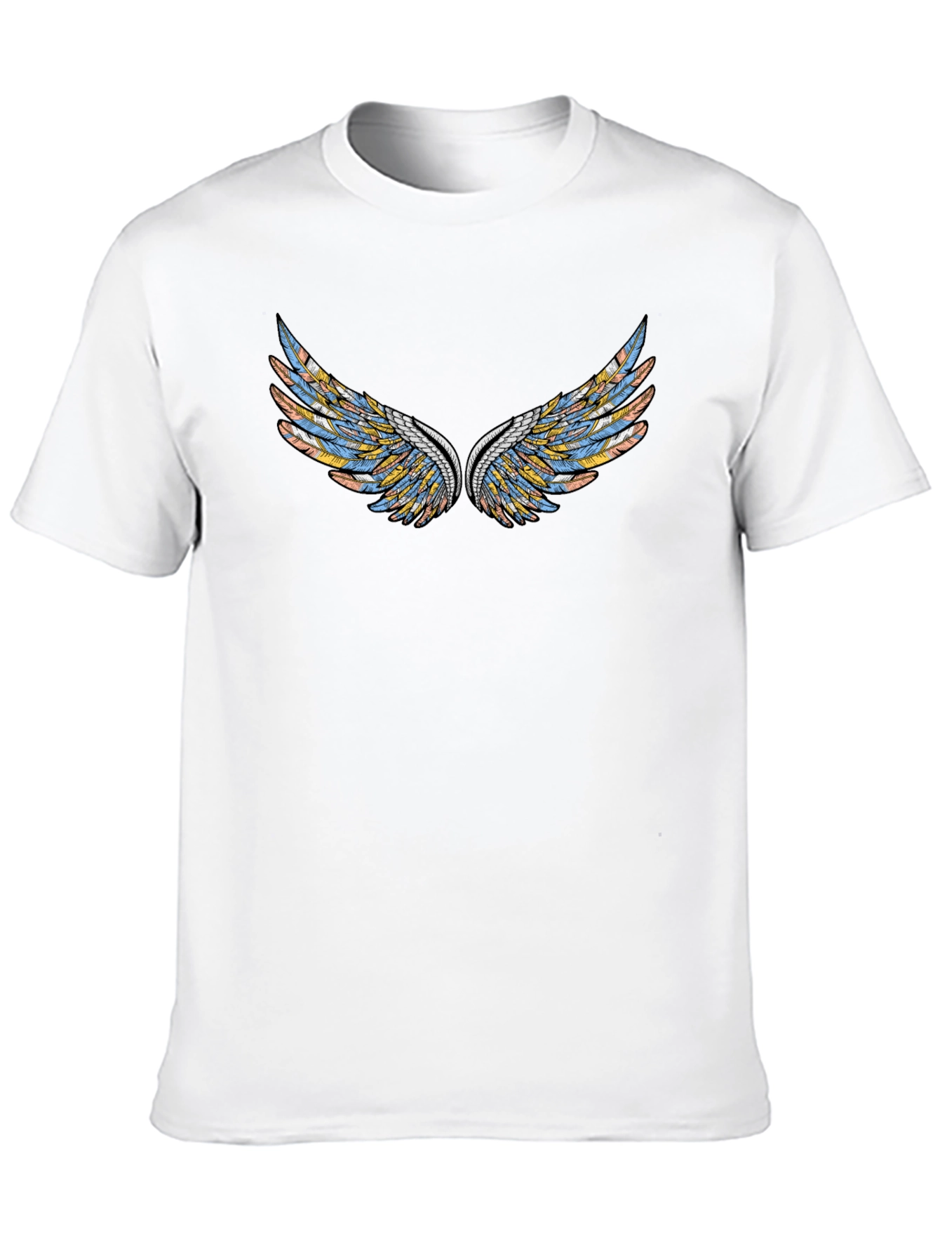 Wings Graphic Black T-Shirt