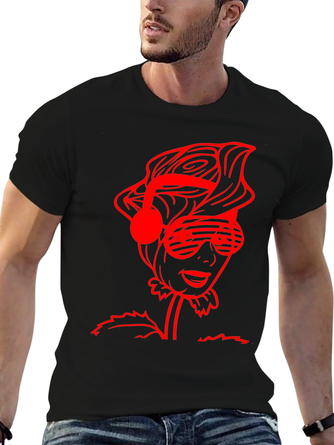 Groovy Flower Power Tee - Music Lover Edition
