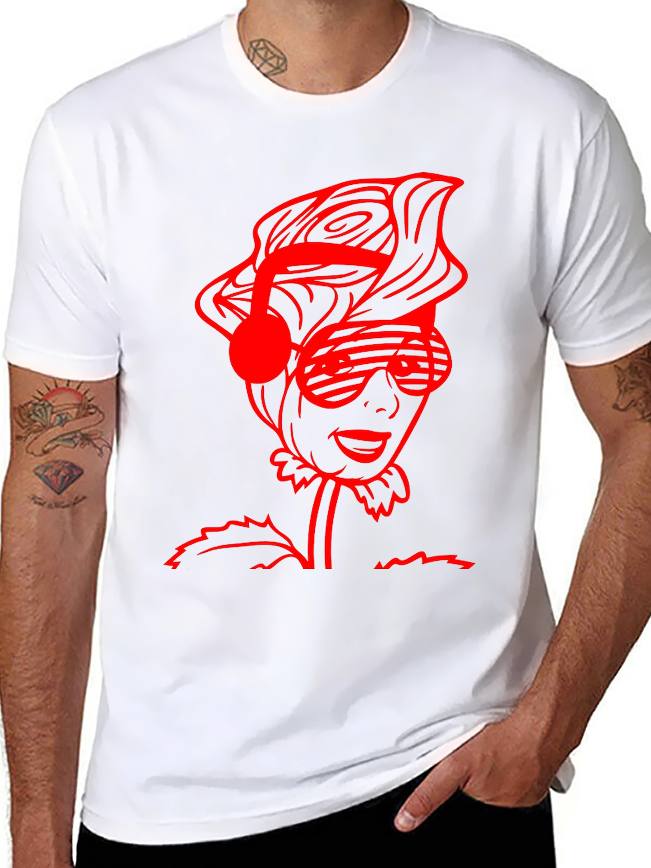 Groovy Flower Power Tee - Music Lover Edition