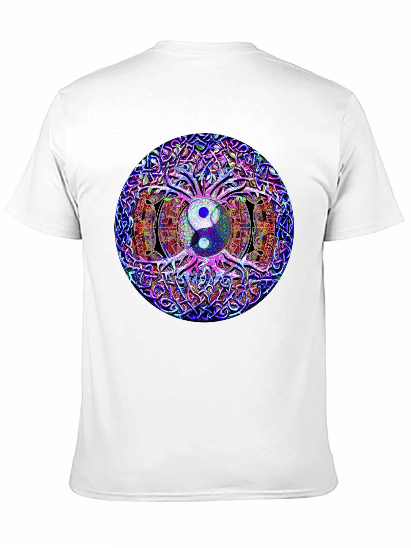 Yin Yang Tree of Life Graphic T-Shirt