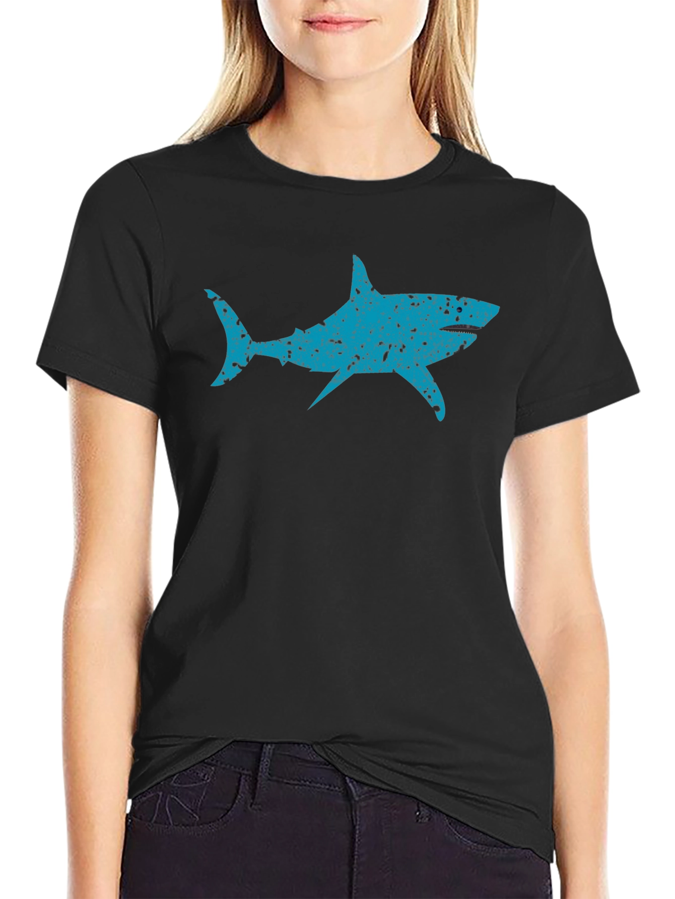 Cool Blue Shark Graphic Tee