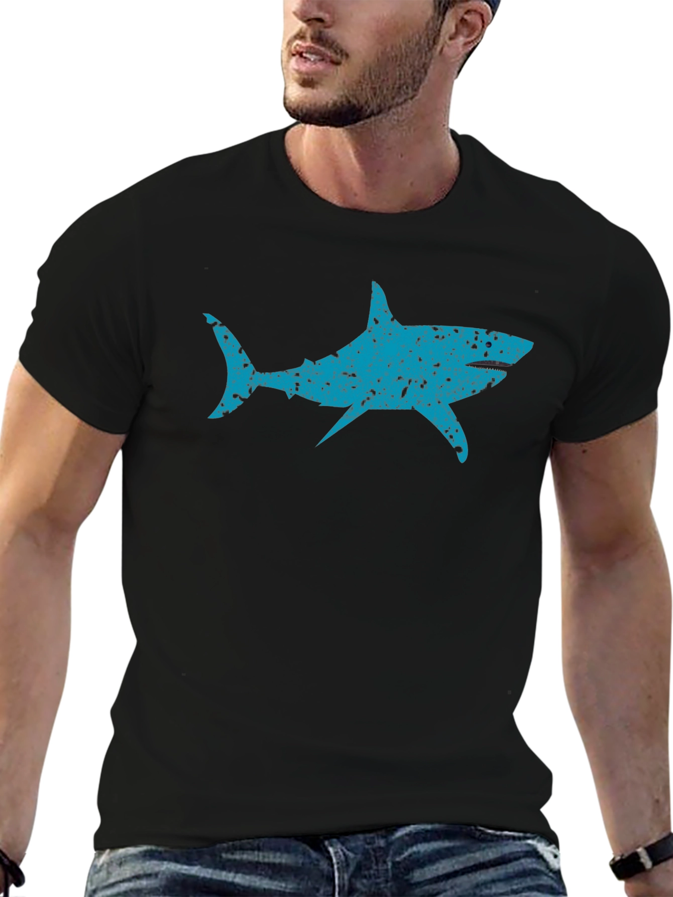 Cool Blue Shark Graphic Tee