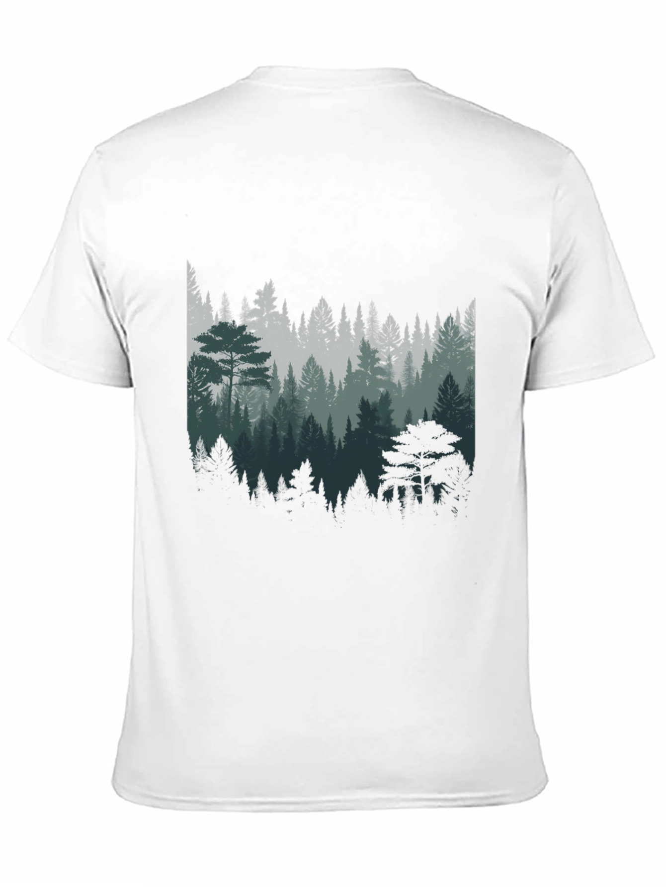 Mens Forest Graphic Tee - Nature Inspired Design