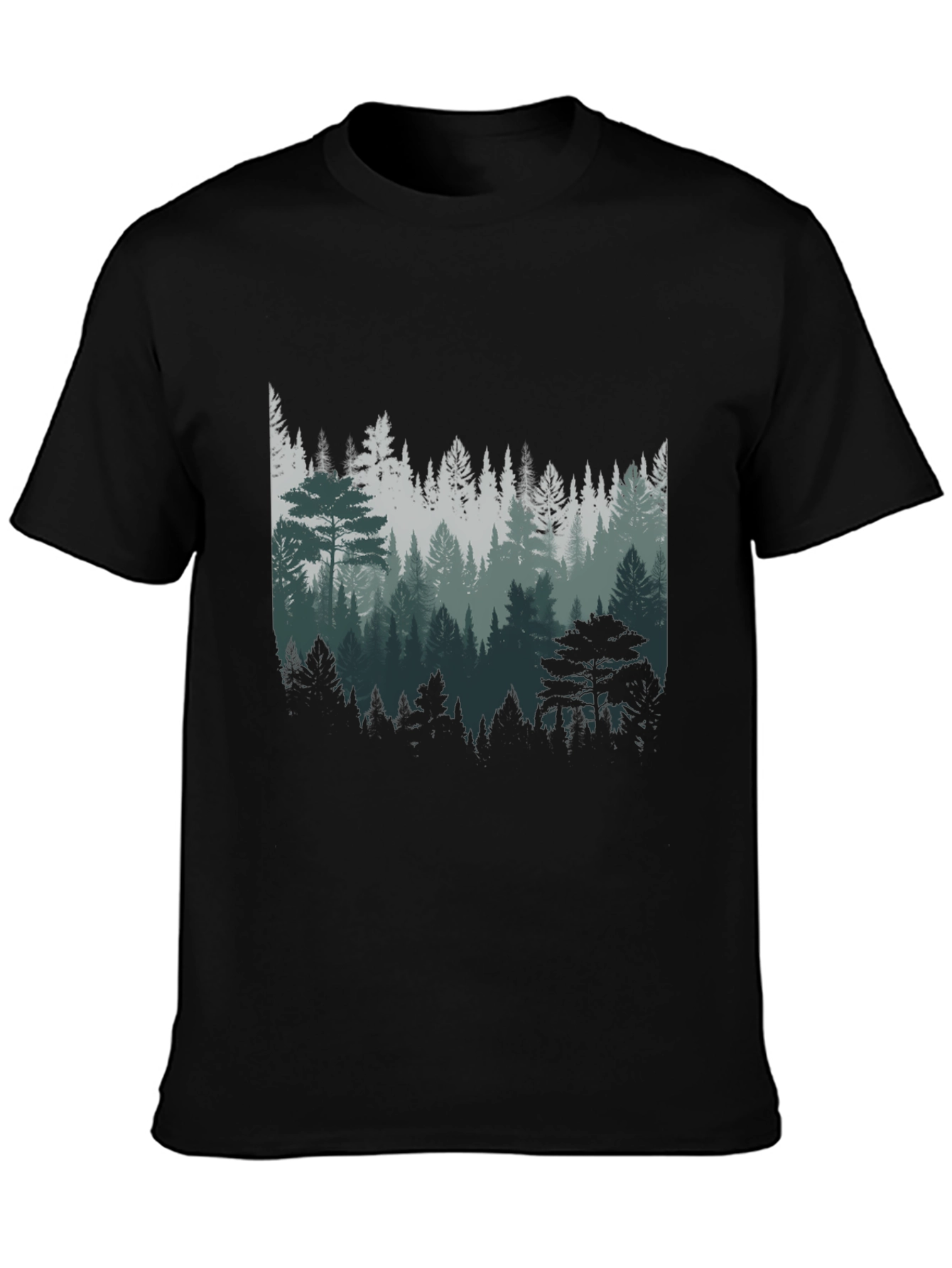 Mens Forest Graphic Tee - Nature Inspired Design