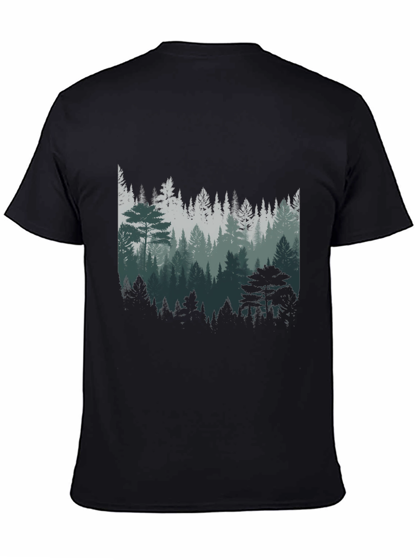 Mens Forest Graphic Tee - Nature Inspired Design