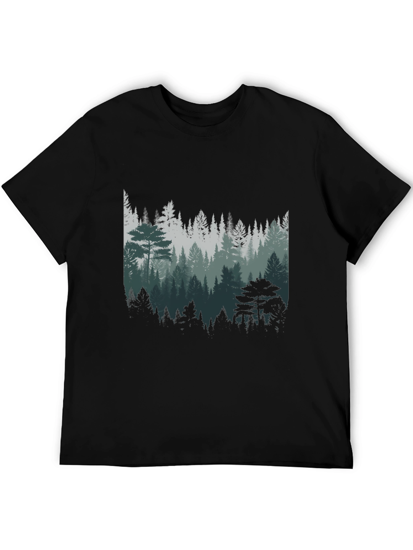 Mens Forest Graphic Tee - Nature Inspired Design