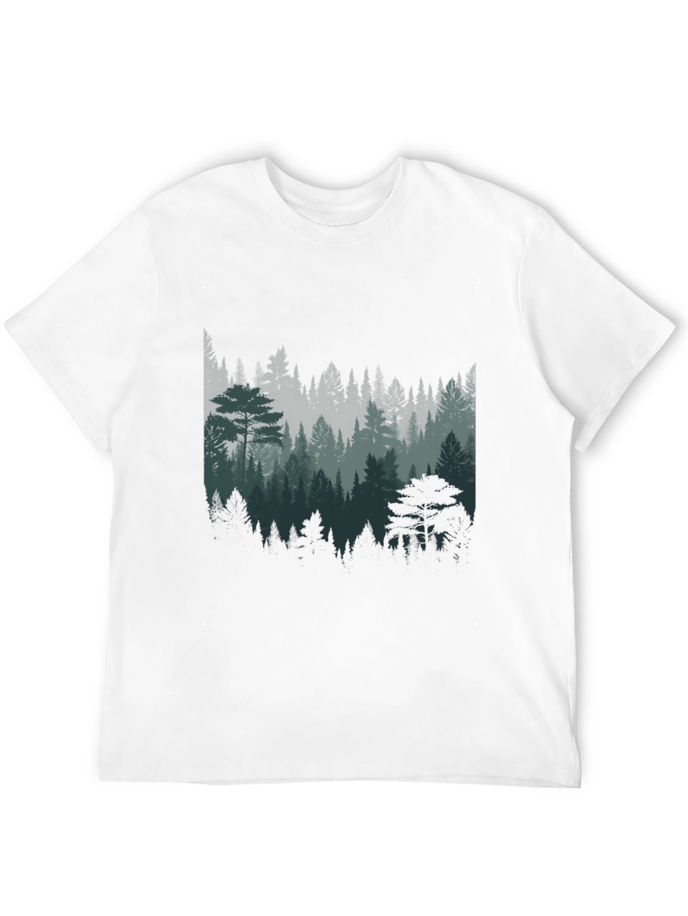 Mens Forest Graphic Tee - Nature Inspired Design