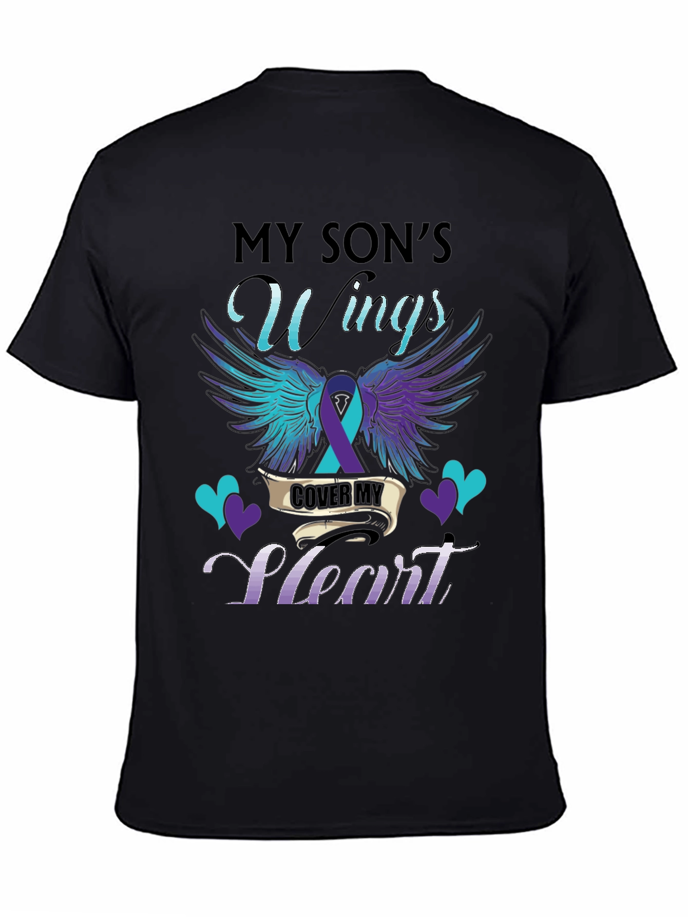 My Sons Wings Heart Graphic T-Shirt