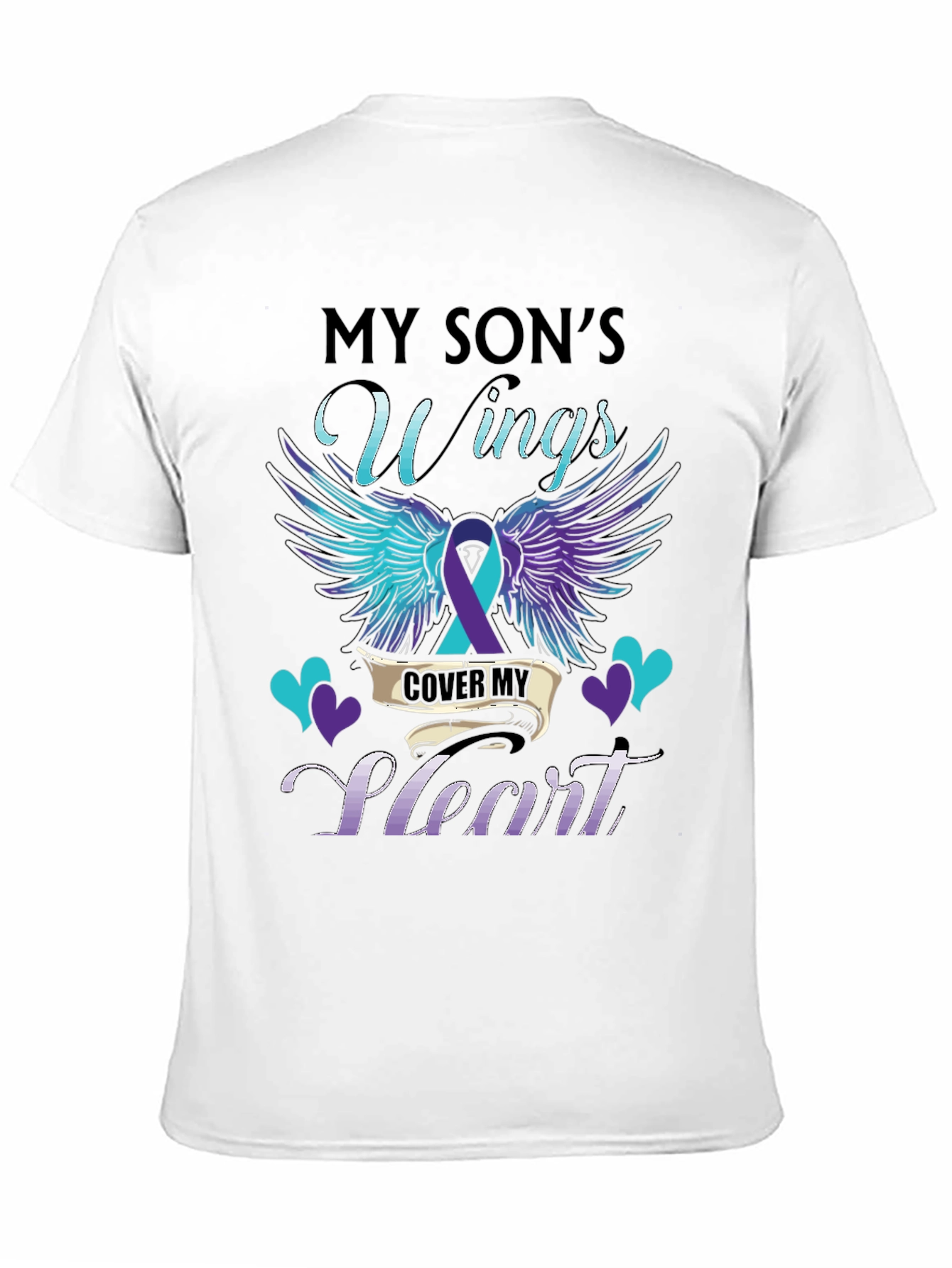 My Sons Wings Heart Graphic T-Shirt