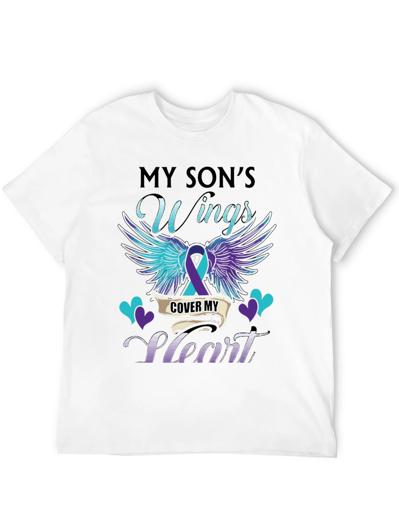 My Sons Wings Heart Graphic T-Shirt