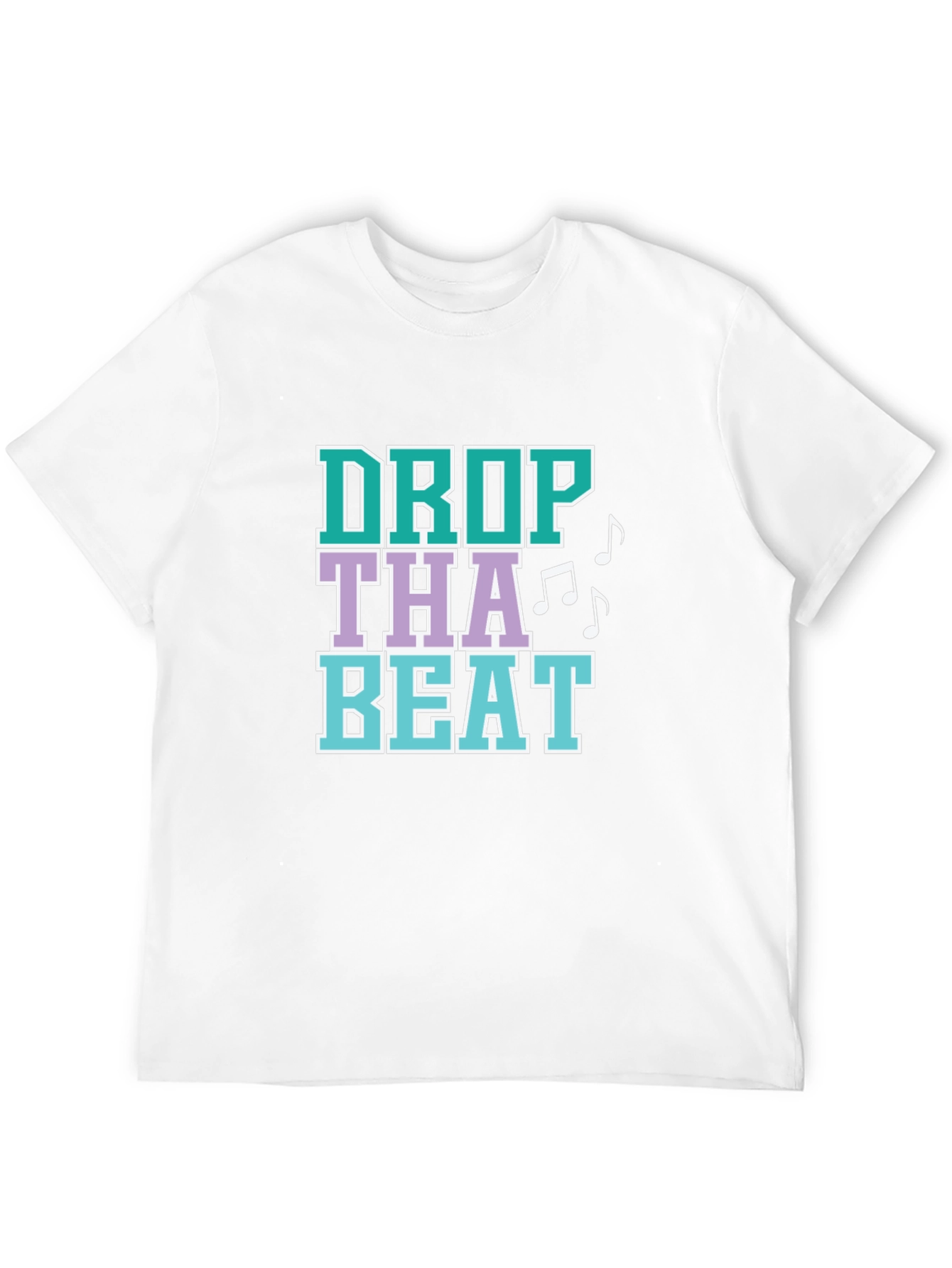 Drop That Beat Graphic Tee - Black Cotton
