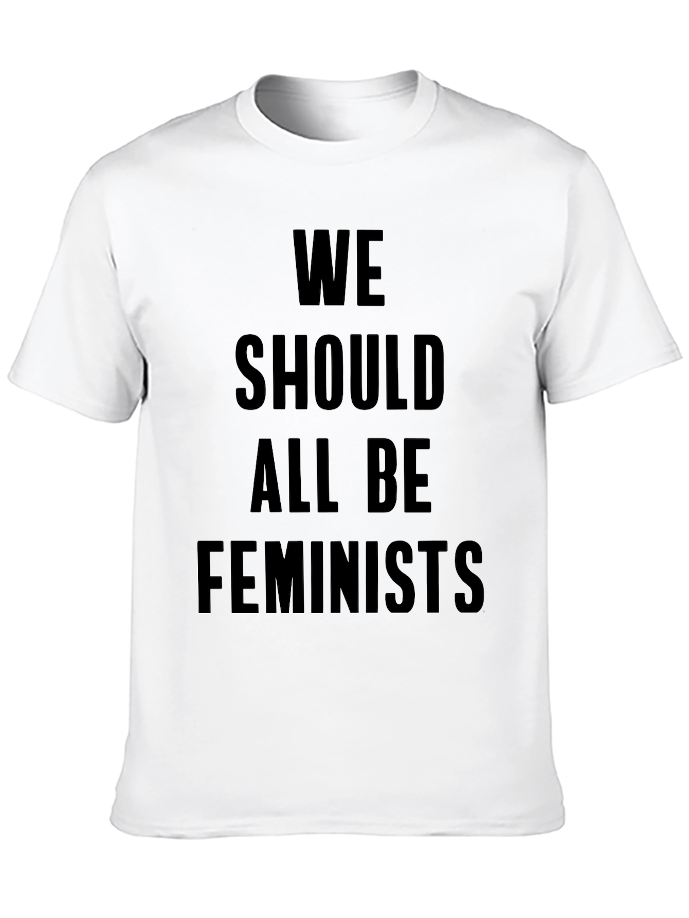 Feminist Slogan Graphic Tee -  Black T-Shirt