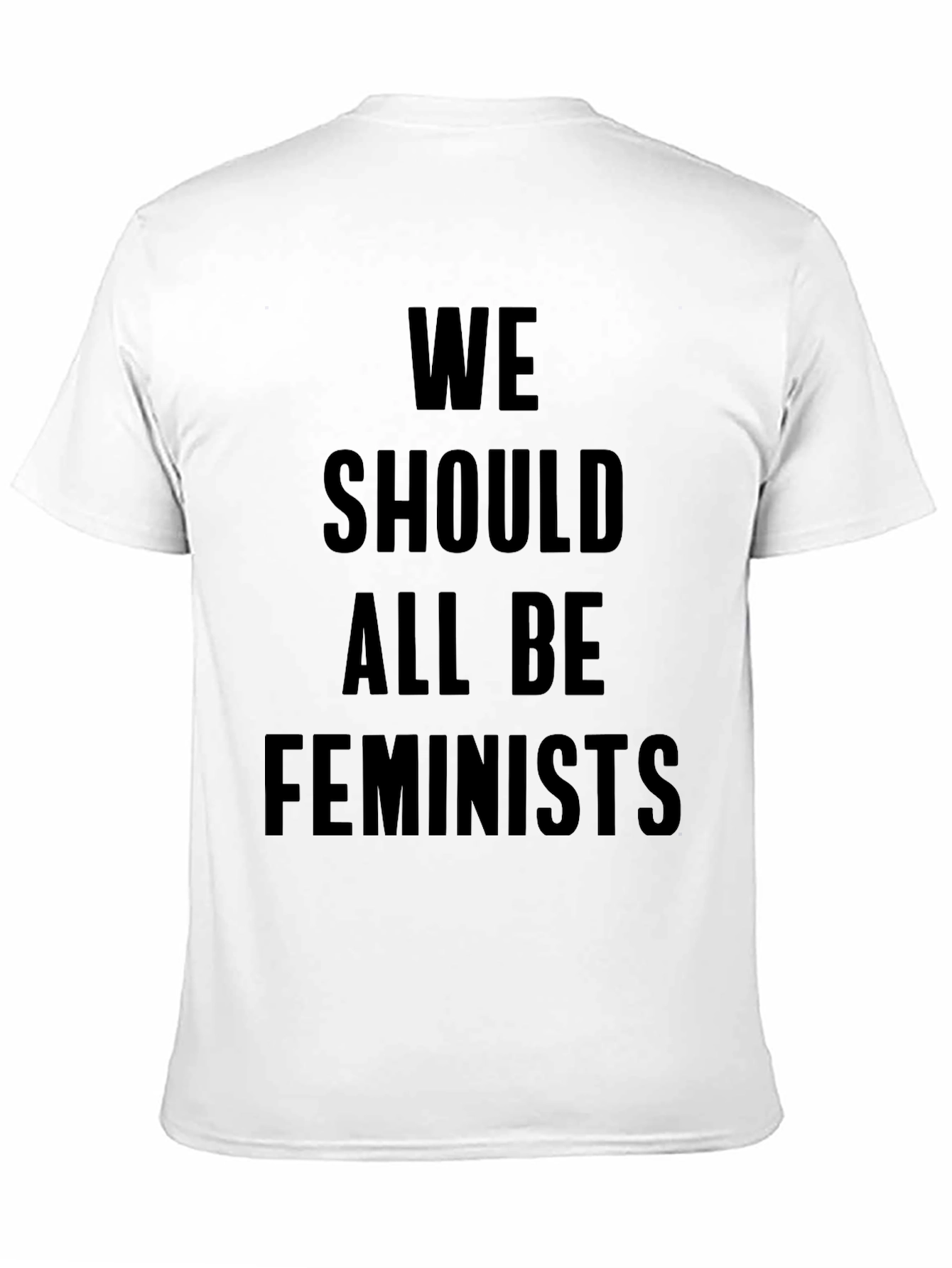Feminist Slogan Graphic Tee -  Black T-Shirt