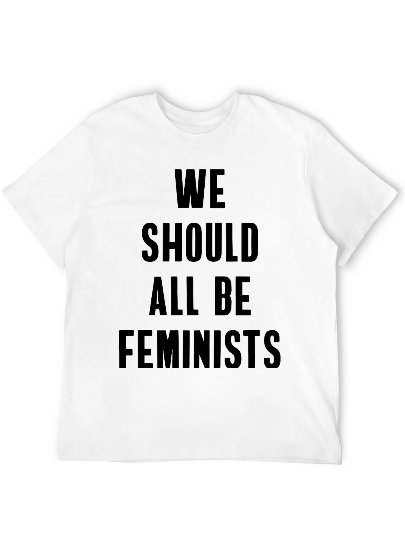 Feminist Slogan Graphic Tee -  Black T-Shirt
