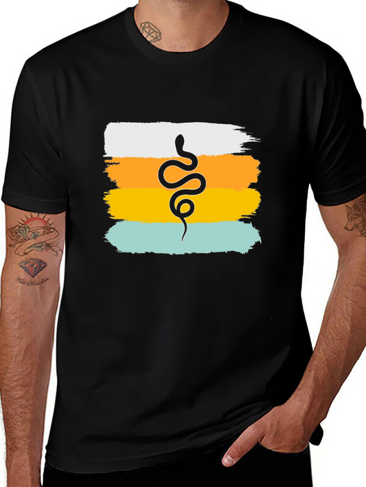 Snake Graphic Tee - Stylish Mens T-Shirt