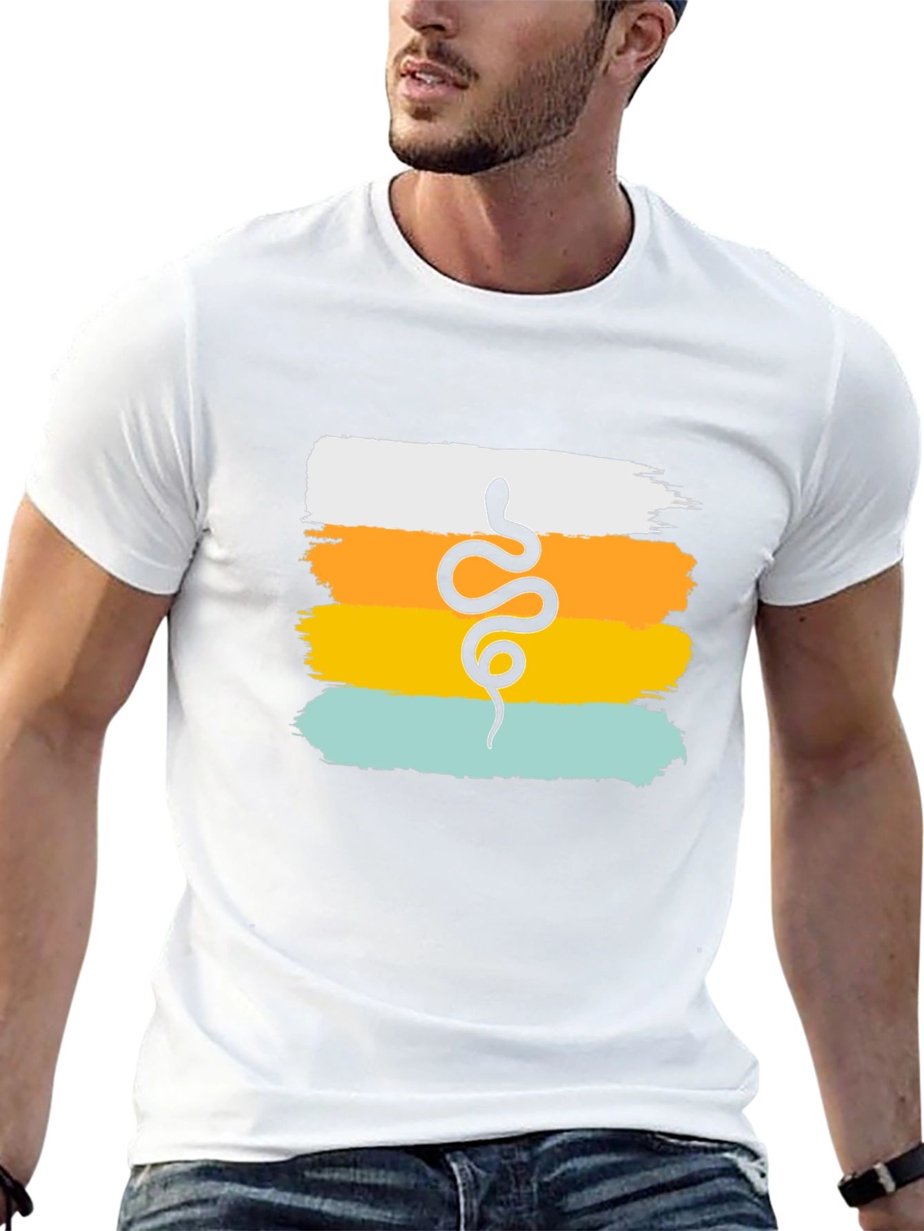 Snake Graphic Tee - Stylish Mens T-Shirt
