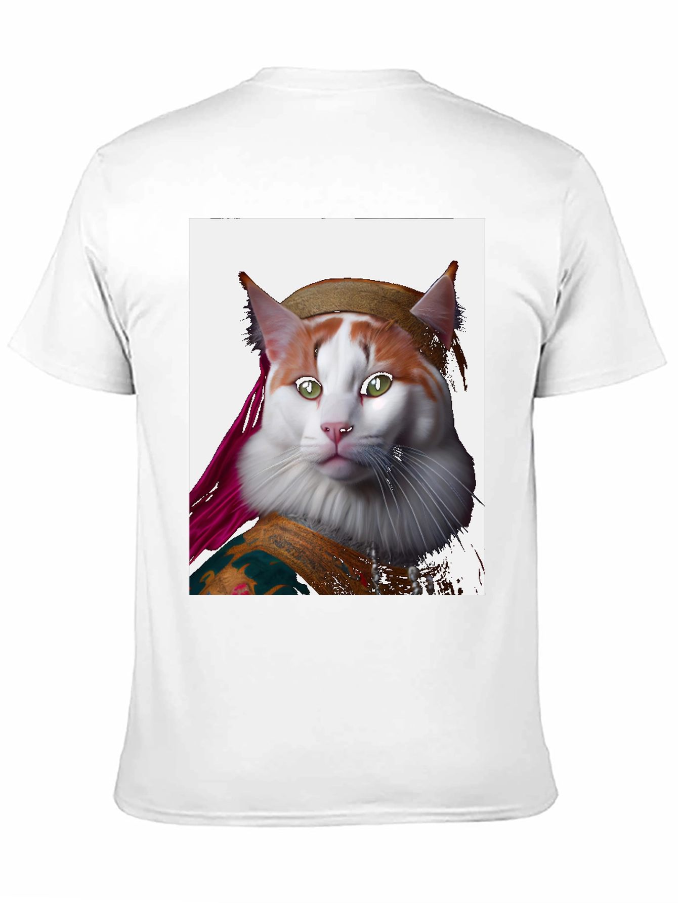 Mona Lisa Cat T-Shirt - Artful Feline Portrait
