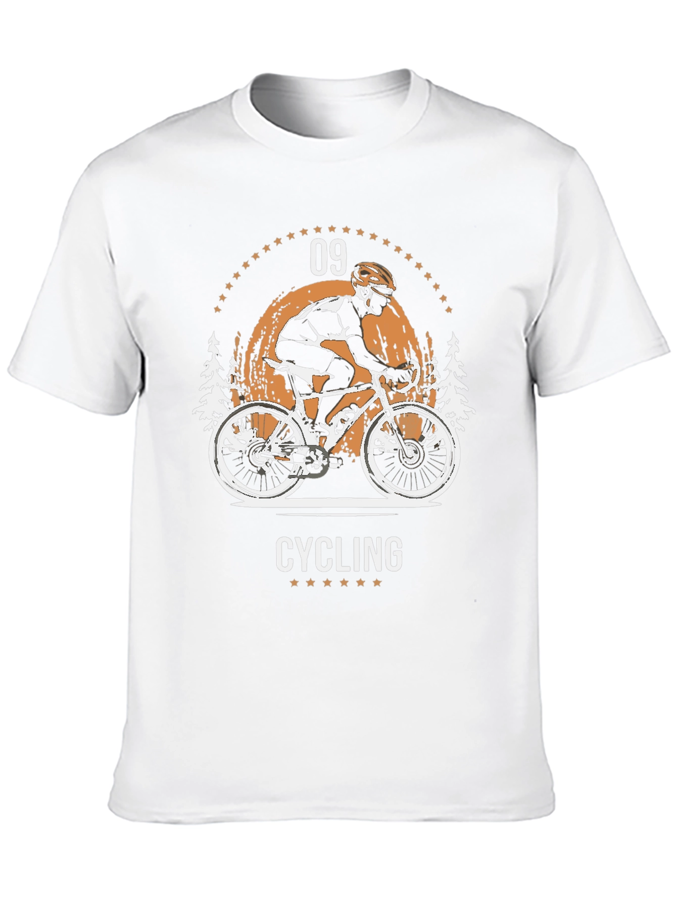 Cycling Graphic T-Shirt - Black Cotton Tee