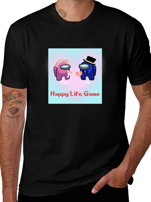 Among Us Mr. & Mrs. T-Shirt - Happy Life Game Tee