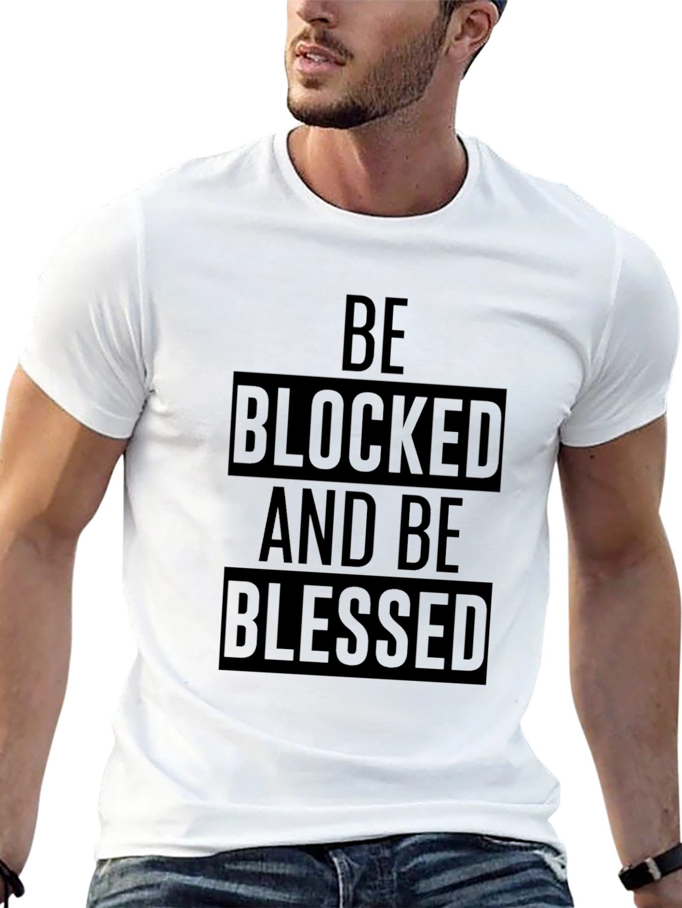 Be Blocked and Be Blessed Black T-Shirt