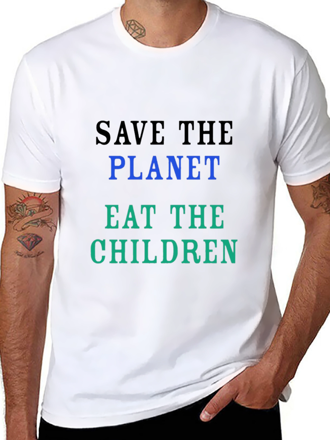 Save the Planet Slogan Tee