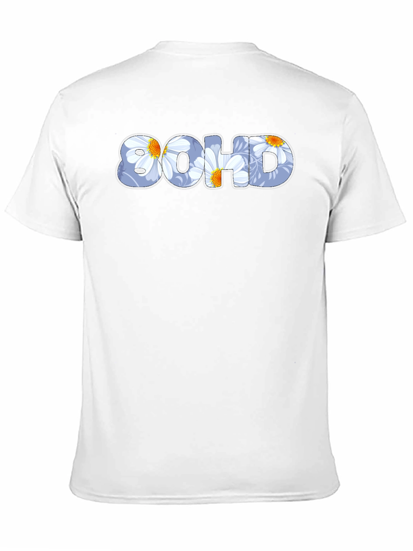 8OHD Floral Pattern Graphic Tee