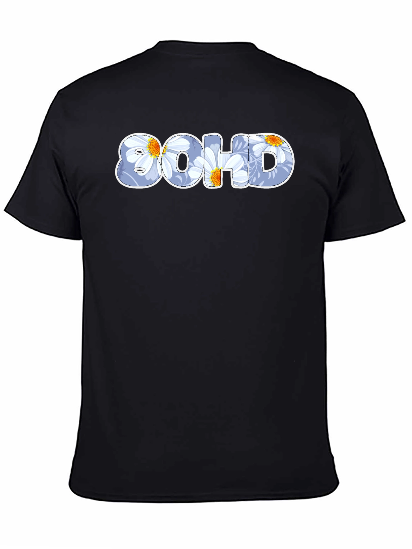 8OHD Floral Pattern Graphic Tee