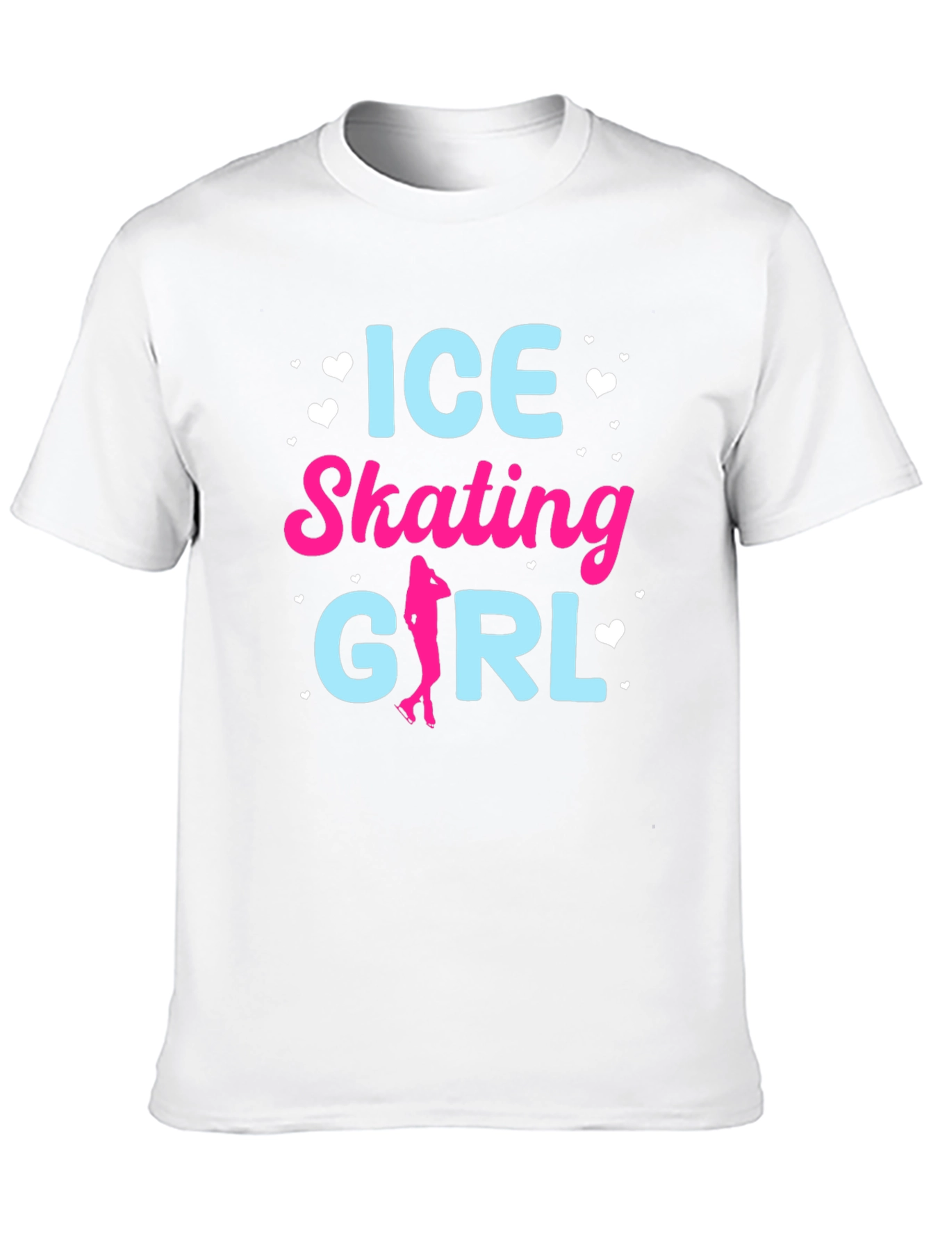 Ice Skating Girl Graphic T-Shirt - Stylish Cotton Tee