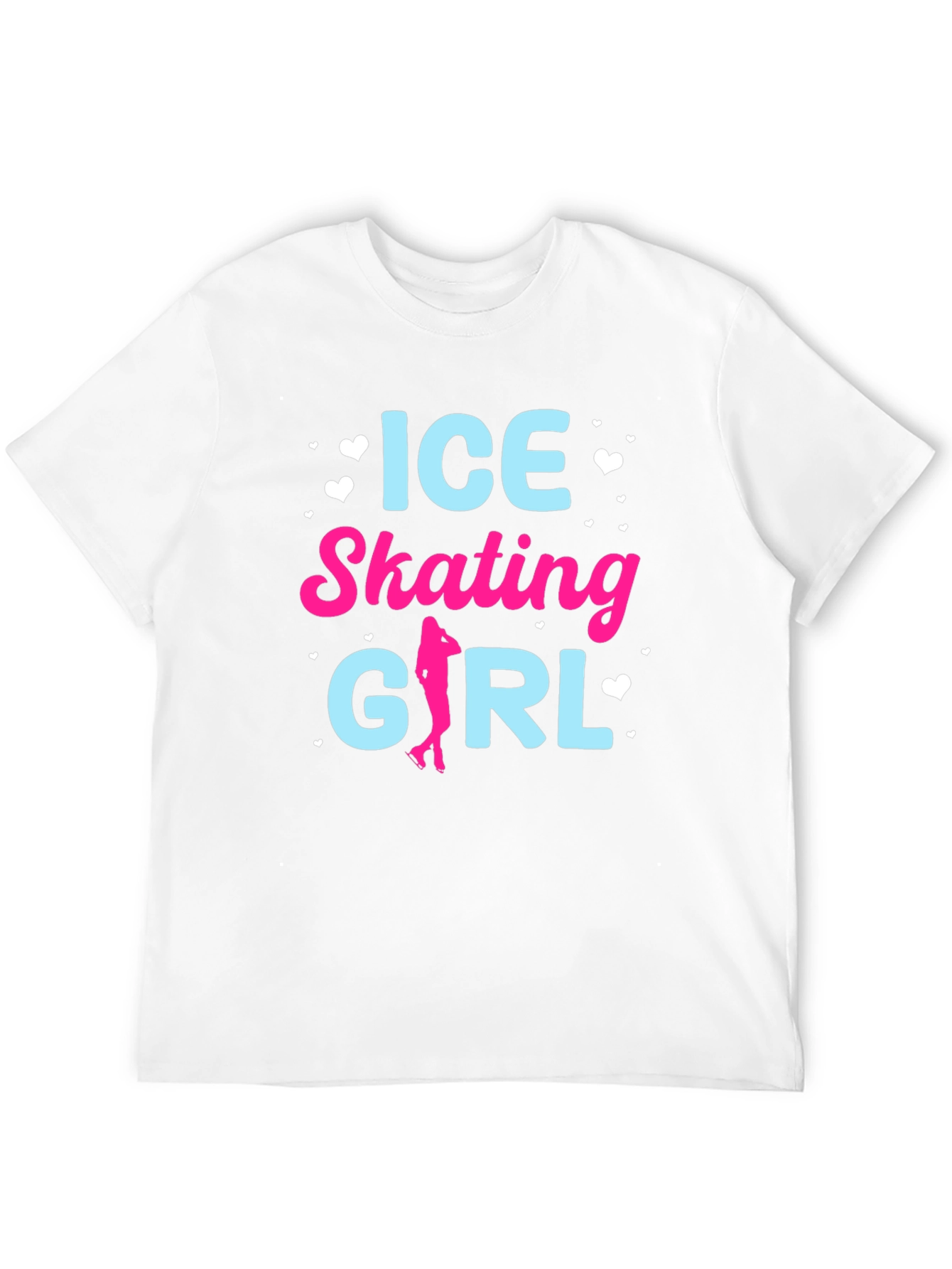 Ice Skating Girl Graphic T-Shirt - Stylish Cotton Tee