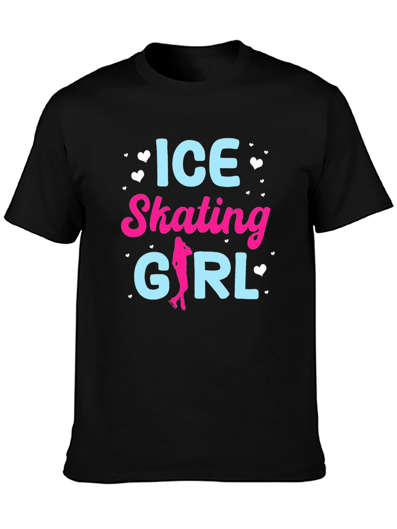 Ice Skating Girl Graphic T-Shirt - Stylish Cotton Tee