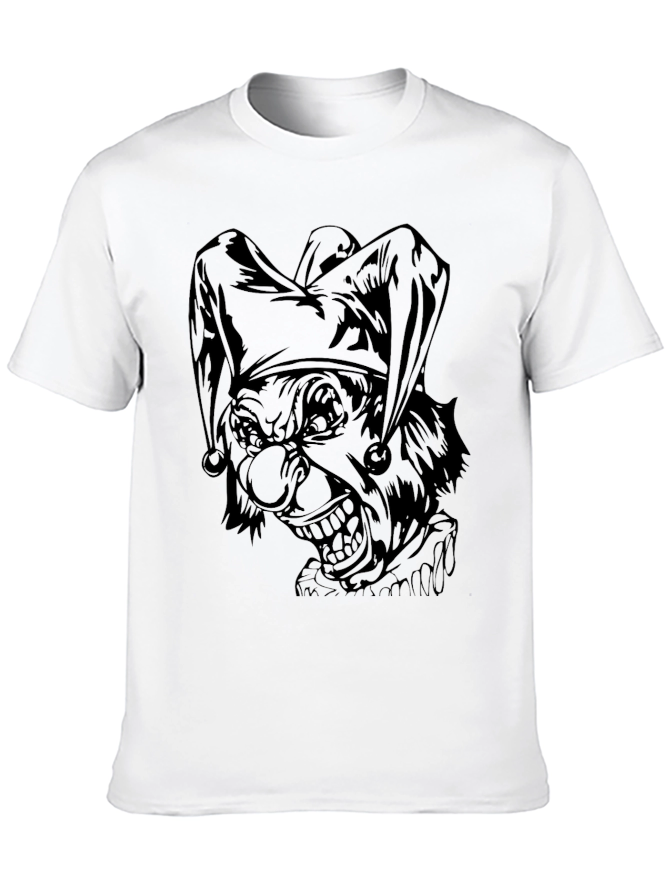 Mens Black Joker Graphic Print Tee