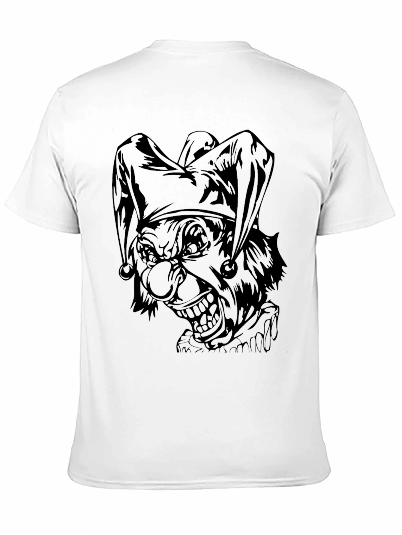 Mens Black Joker Graphic Print Tee
