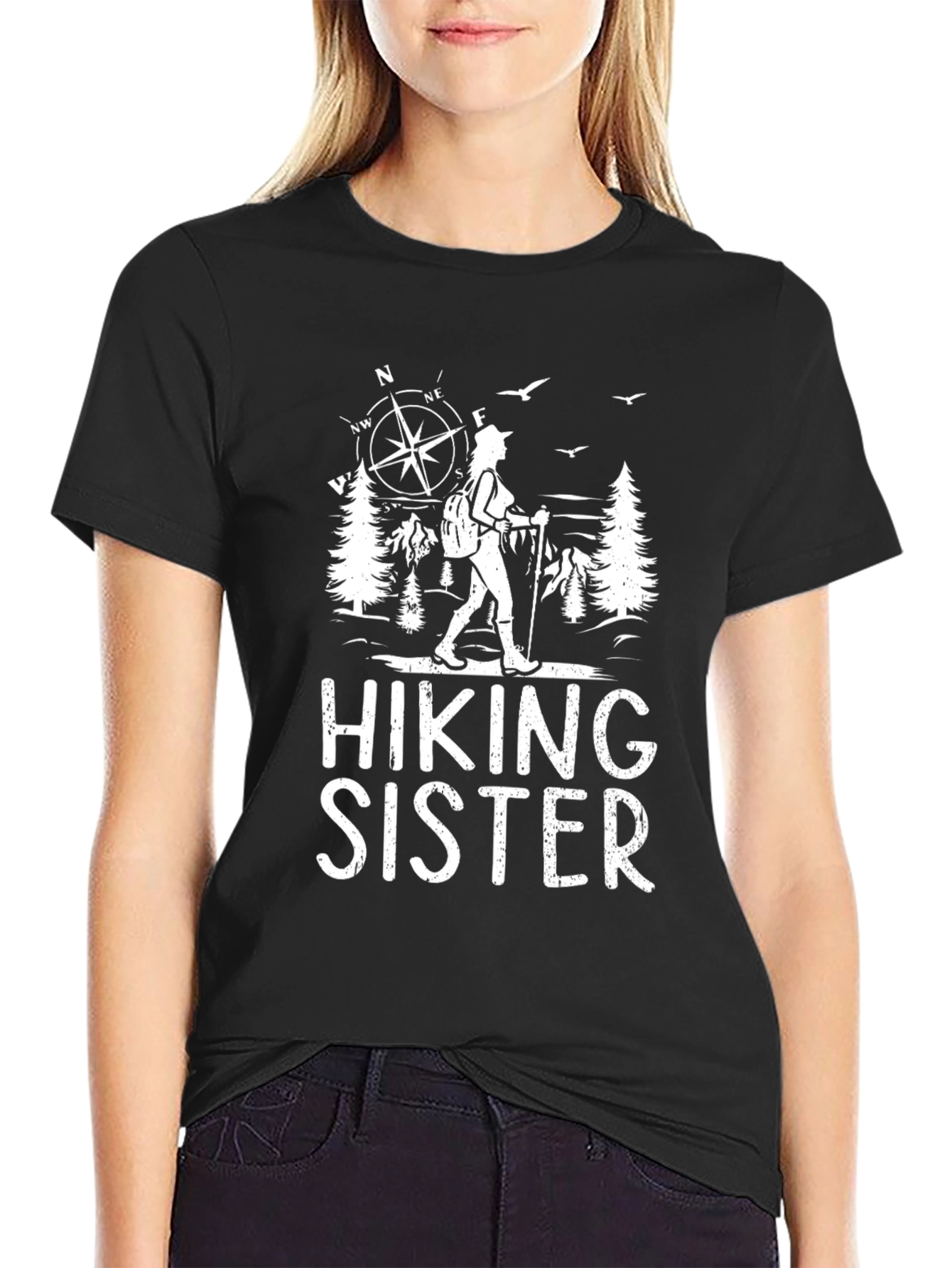 Hiking Sister T-Shirt Outdoor Adventure Tee