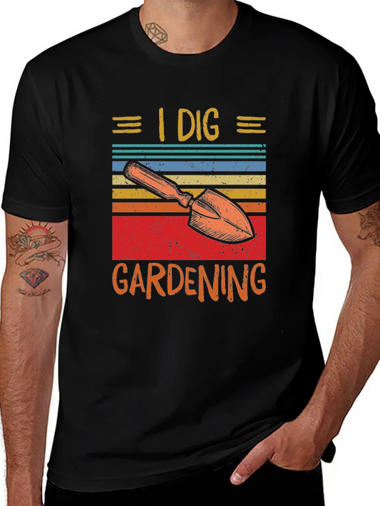 I Dig Gardening T-Shirt - Retro Design