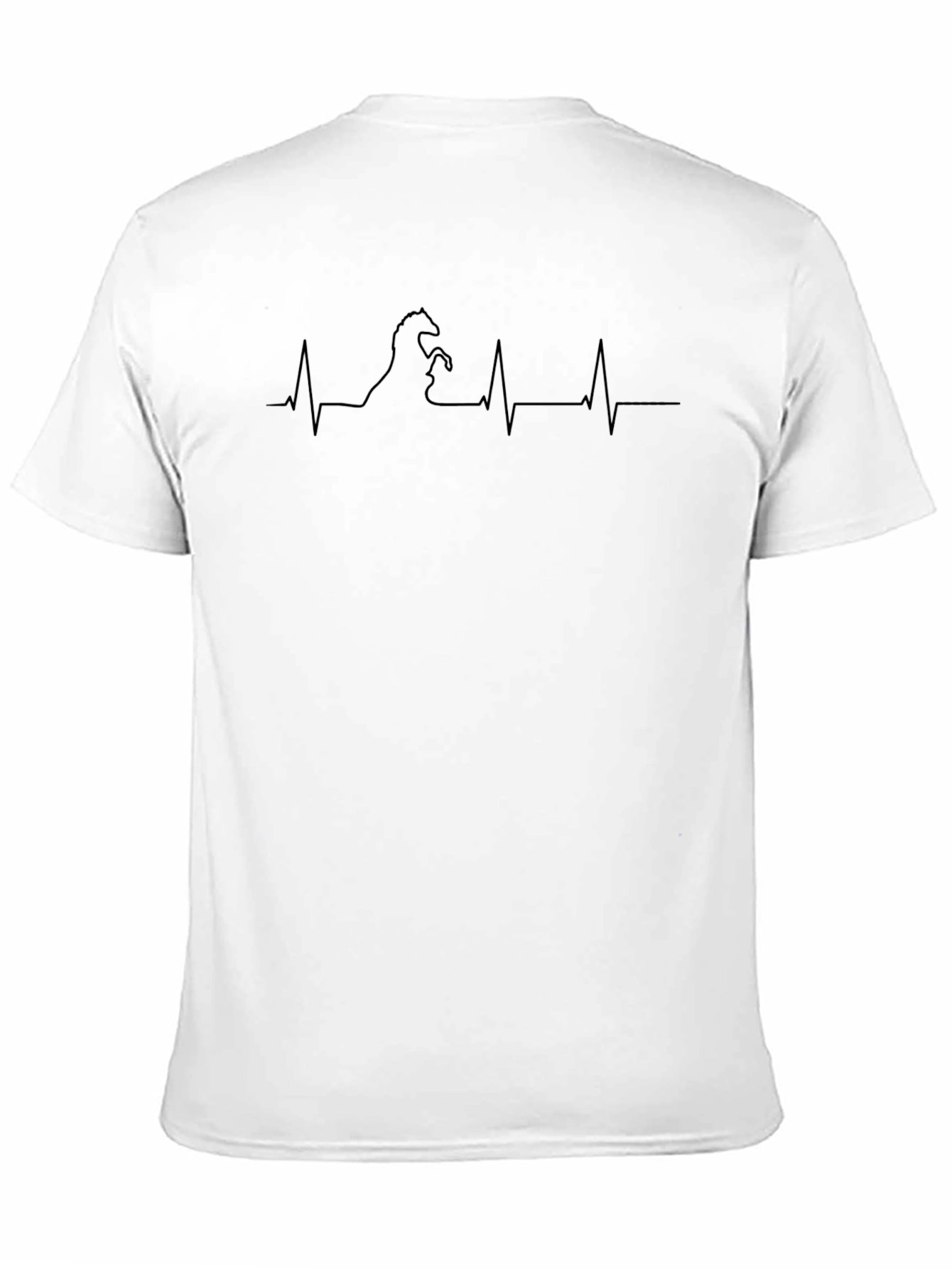 Horse Heartbeat Graphic Tee - Equestrian Lover Shirt