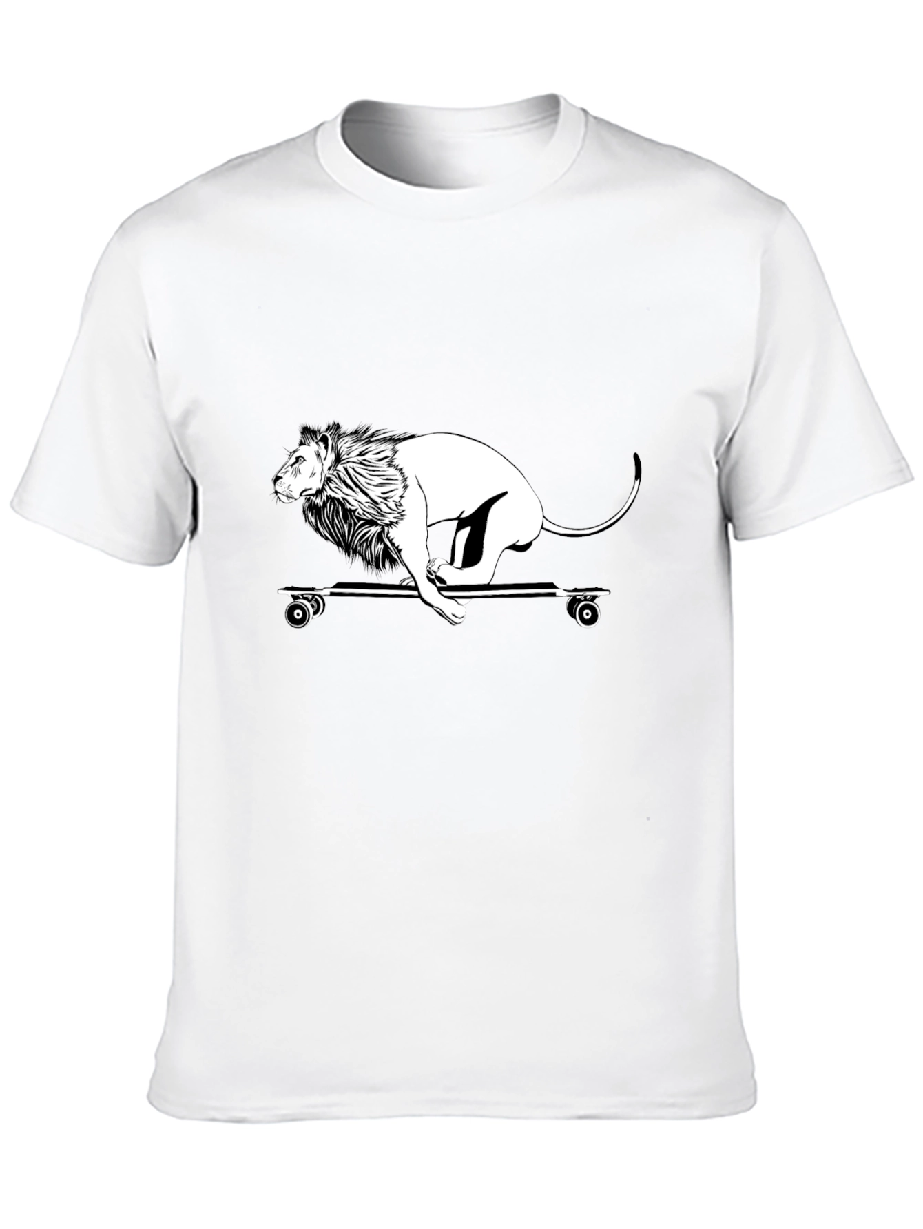 Lion Skateboard Graphic Tee