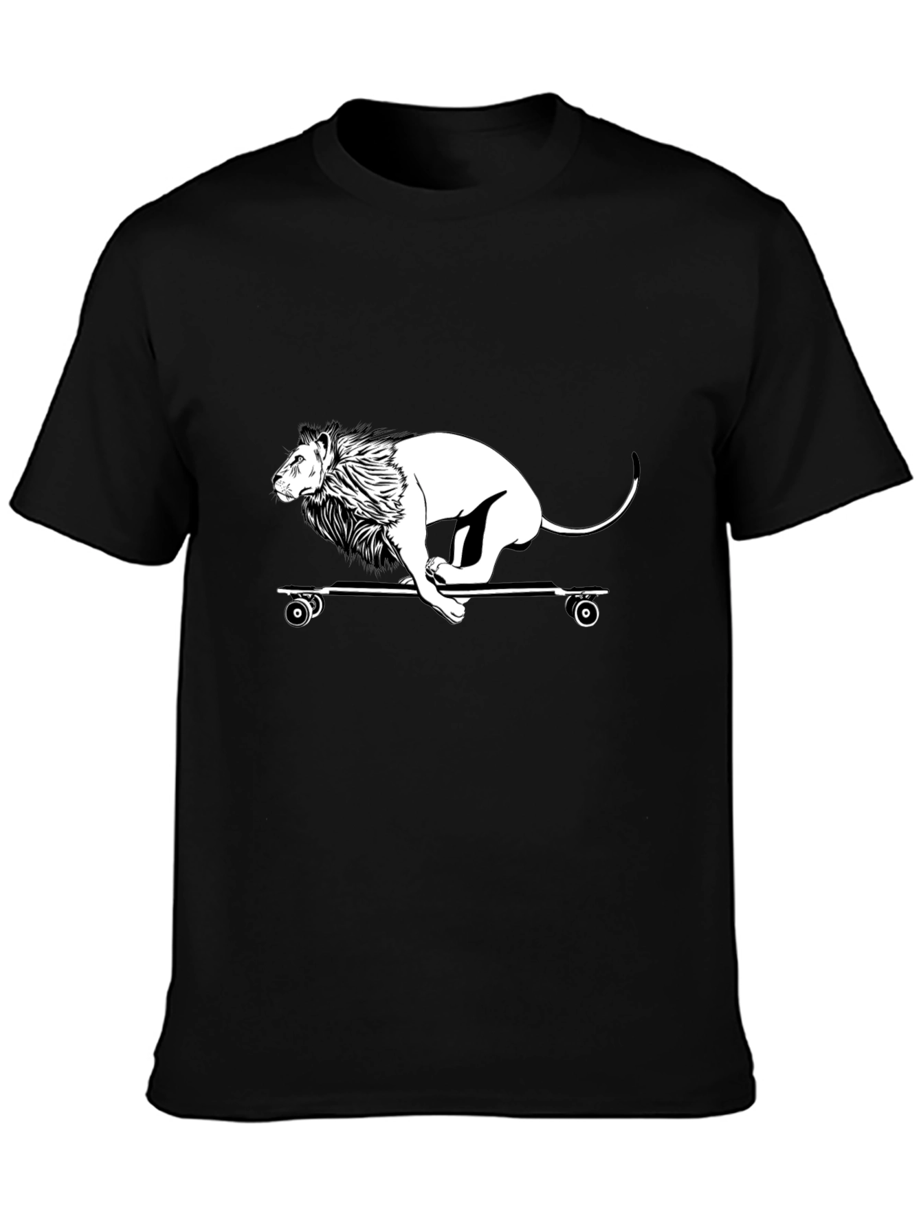 Lion Skateboard Graphic Tee