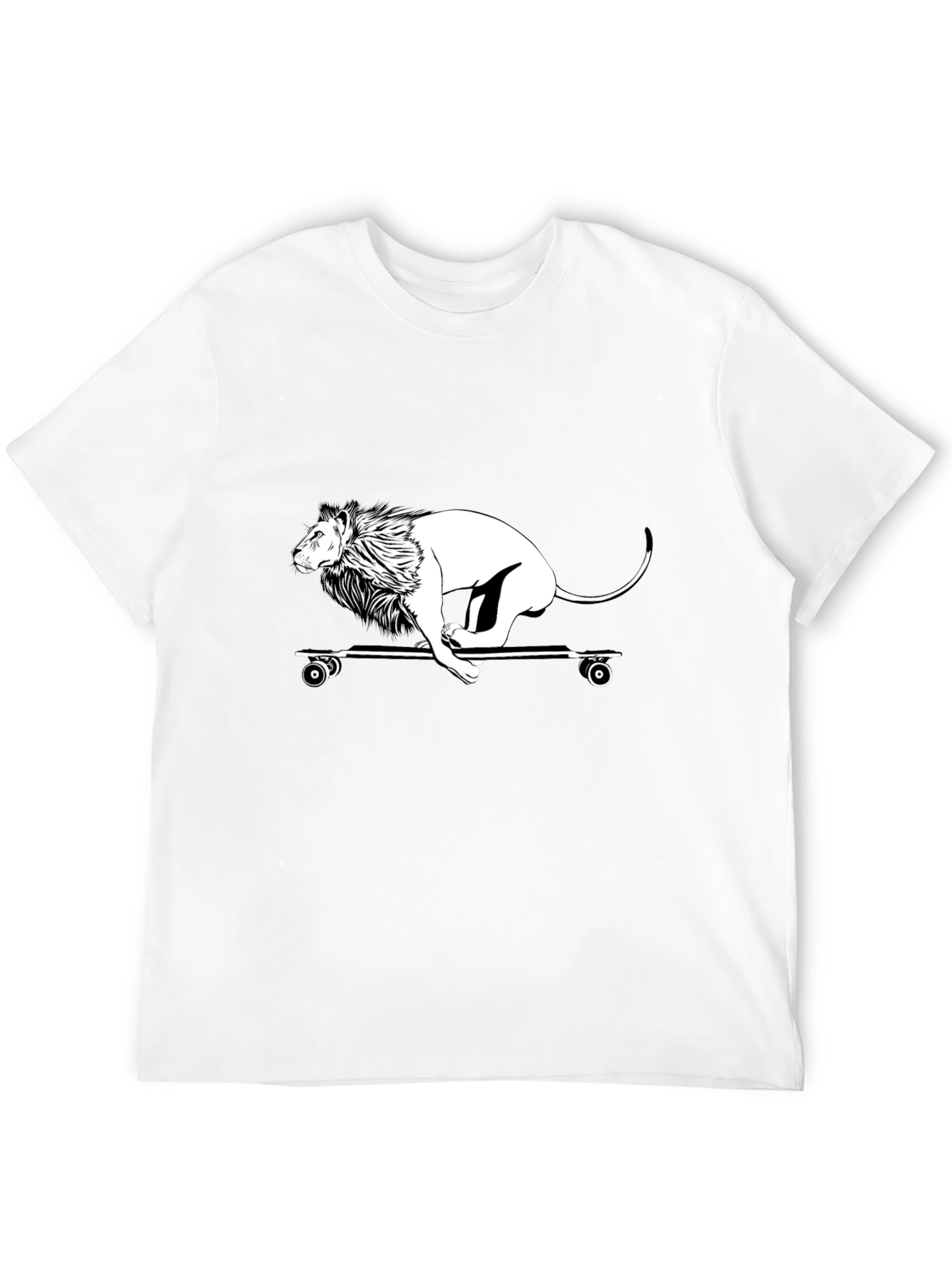 Lion Skateboard Graphic Tee