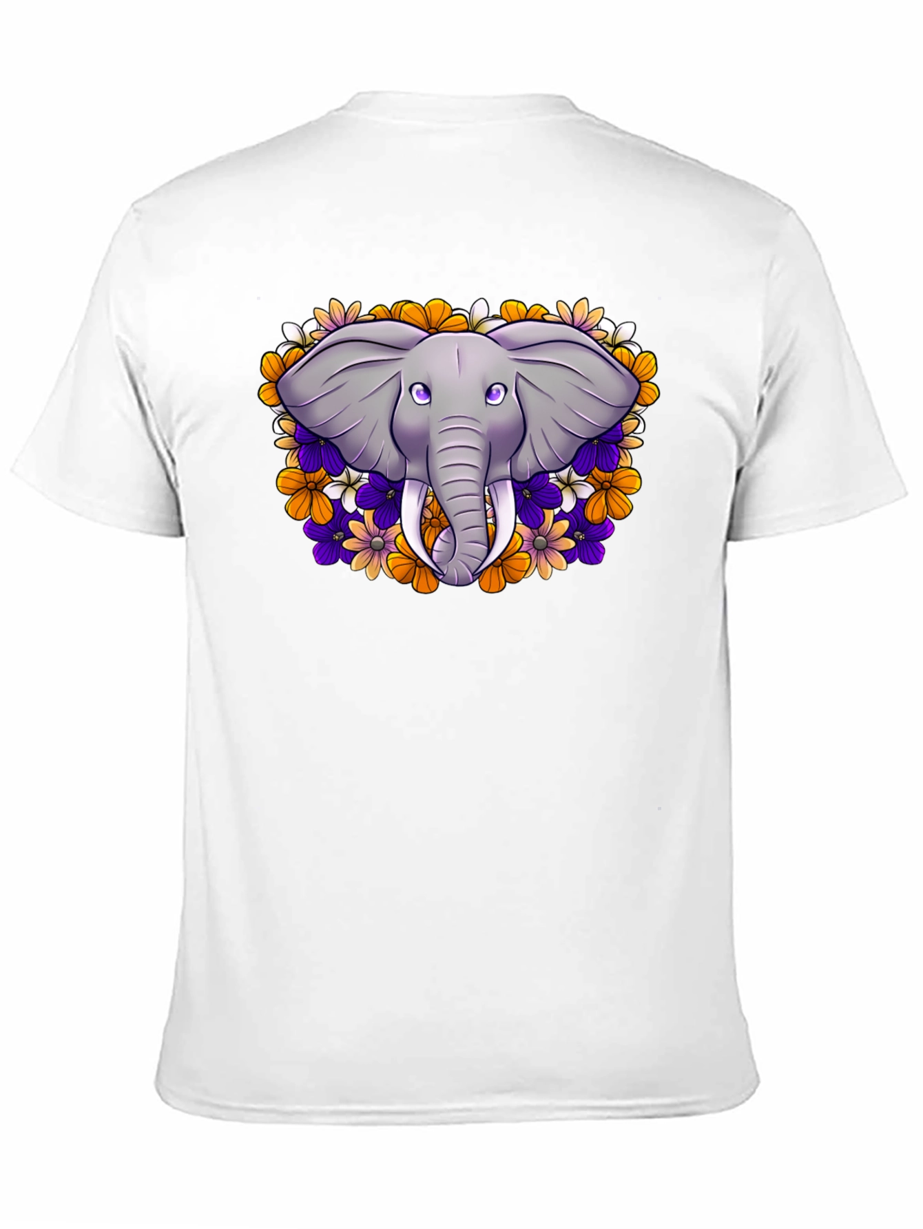 Floral Elephant Graphic T-Shirt