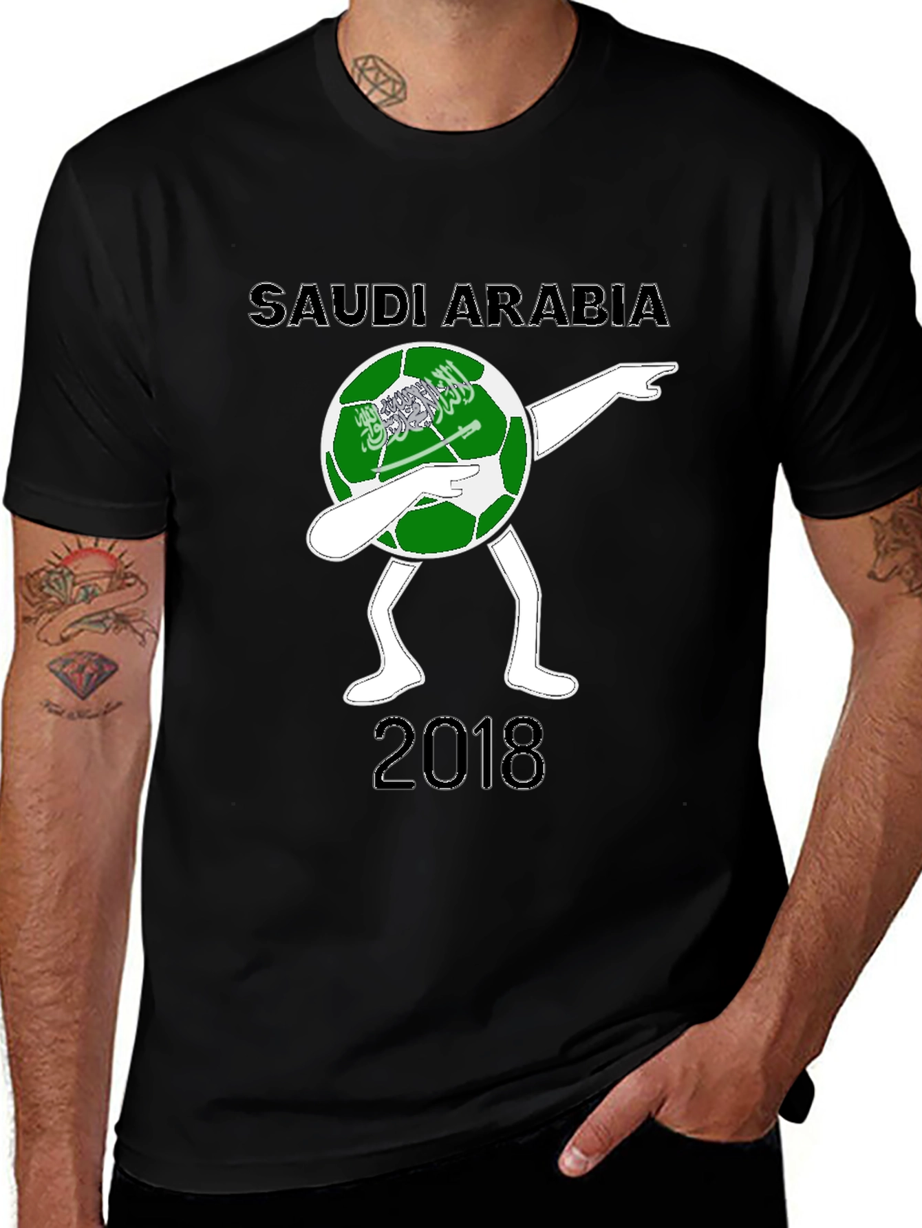 Saudi Arabia Soccer Dab 2018 Graphic Tee