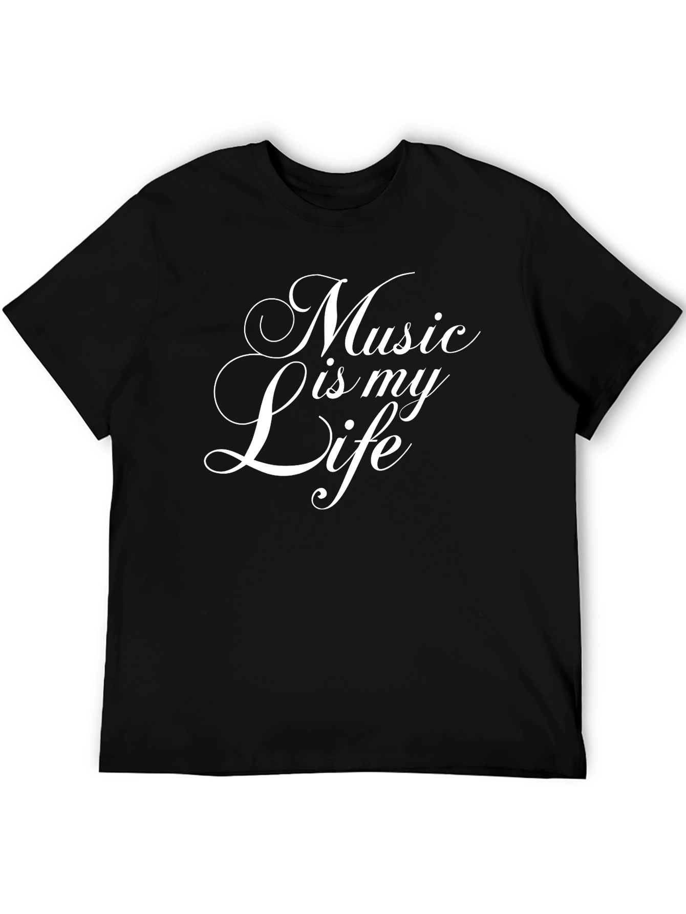 Music is my Life Black T-Shirt