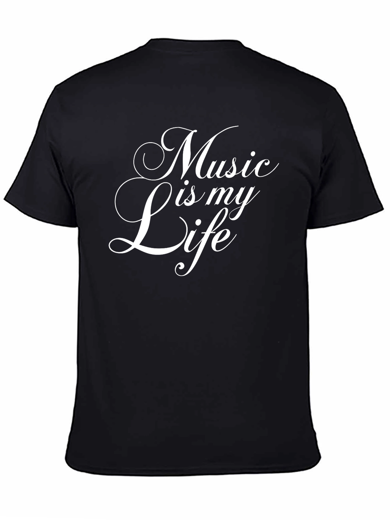 Music is my Life Black T-Shirt